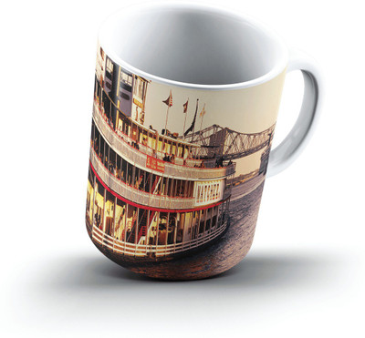 

Ucard Paddlewheeler Natchez Docking At The Riverwalk New Orleans Louisiana2566 Bone China, Ceramic, Porcelain Mug(325 ml), Multicolor