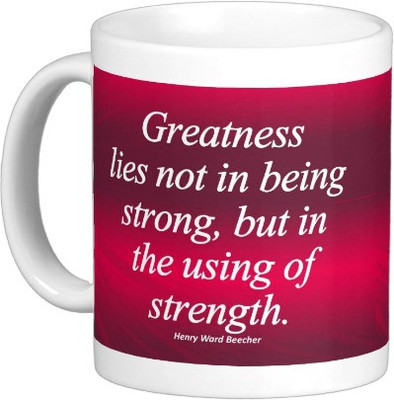 

Exoctic Silver Mast Quotes A032 Ceramic Mug(250 ml), Red;white