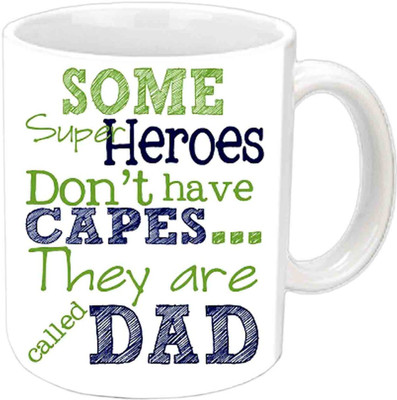 

Raj Laxmi My Superhero ,My Dad White Ceramic Mug(350 ml)
