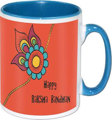 

PhotogiftsIndia Happy Raksha Bandhan 014 Ceramic Mug(325 ml), Multicolor