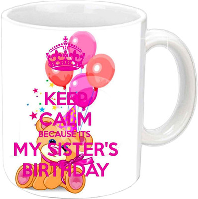 

Raj Laxmi teddy balloons white Ceramic Mug(350 ml)