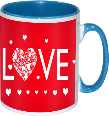 

Heyworlds love you valentine day gifts 014 Ceramic Mug(325 ml), Multicolor