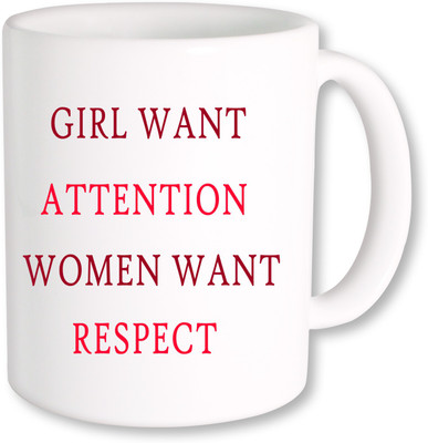 

PhotogiftsIndia Girl And Woman Want 02 Ceramic Mug(325 ml), Multicolor