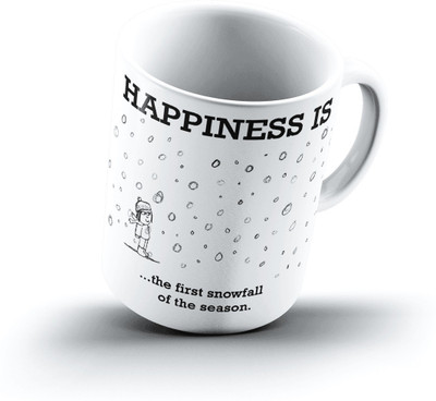 

Ucard Happiness Is1855 Bone China, Ceramic, Porcelain Mug(325 ml)