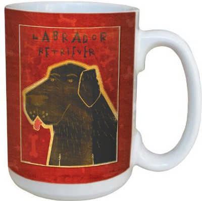Tree-Free Greetings Greetings sg43987 Black Labrador by John W. Golden Ceramic with Full-Sized Handle, 15-Ounce Ceramic Mug(60 ml)