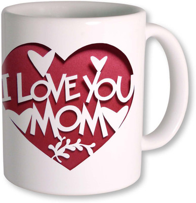 

PhotogiftsIndia I Love You Mommy Ceramic Mug(325 ml), White