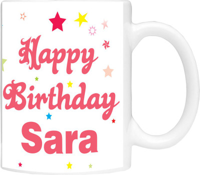 

Simbright sara birthday Ceramic Mug(350 ml), White