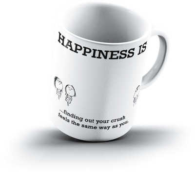 

Ucard Happiness Is1566 Bone China, Ceramic, Porcelain Mug(325 ml)