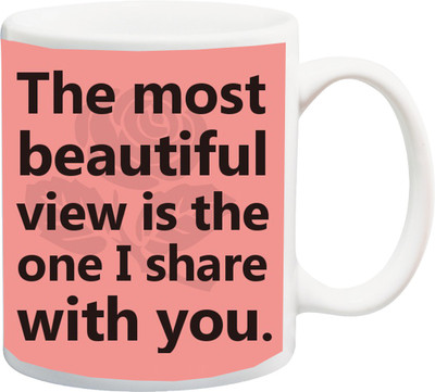 

ME&YOU Gift for Lover,Girlfriend,Boyfriend,Husband,Wife on Valentine's Day,Anniversary Ceramic Mug(325 ml), Multicolor