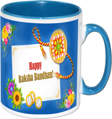 

PhotogiftsIndia Happy Raksha Bandhan 004 Ceramic Mug(325 ml), Multicolor