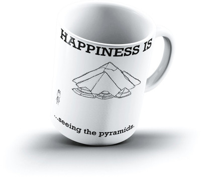 

Ucard Happiness Is1998 Bone China, Ceramic, Porcelain Mug(325 ml), Multicolor