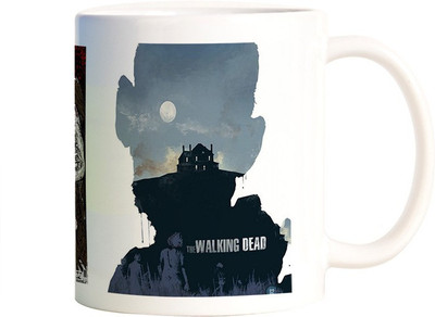 

Rangeele Inkers Walking dead Zombie Ceramic Mug(300 ml), Multicolor