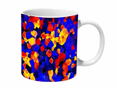 

Mooch Wale Abstract Pattern Ceramic Mug(325 ml), Multicolor