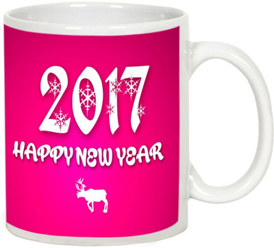 

AllUPrints Wishing Everybody Happy New Year White Ceramic Mug(325 ml)
