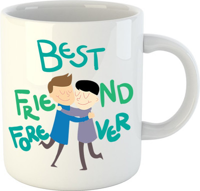 

HuppmeGift Best Friend Forever White Ceramic Mug(350 ml)