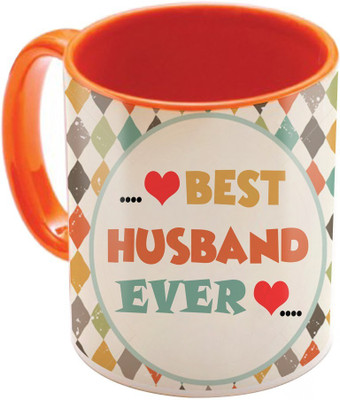 

SKY TRENDS Wonderful & Best Valentine Orange Gift For GirlFriend,Boyfriend,Husband,Wife,Friend Design Cod 023 Ceramic Mug(325 ml)