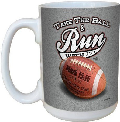 

Tree-Free Greetings Greetings lm44350 Take The Ball: Mark 15:16 Ceramic with Full-Sized Handle, 15-Ounce Ceramic Mug(60 ml), Multicolor