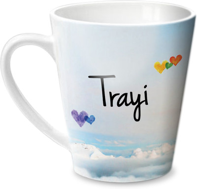 

Hot Muggs Simply Love You Trayi Conical Ceramic Mug(350 ml)