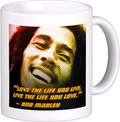 

Exoctic Silver Bob Marley Collector Edition Series 05 Ceramic Mug(300 ml), Multicolor