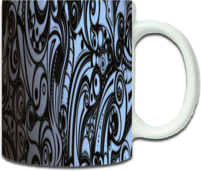 

Maison N Mode Graphic Pattern Coffee Ceramic Mug(330 ml), Multicolor