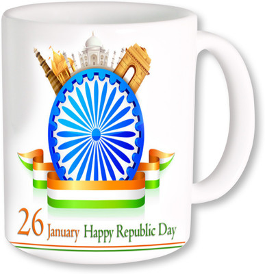 

PhotogiftsIndia Happy Republic Day 013 Ceramic Mug(325 ml), Multicolor
