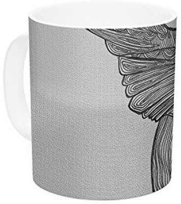

Kess InHouse InHouse Belinda Gillies Hummingbird Ceramic Coffee, 11 oz, Multicolor Ceramic Mug(60 ml)