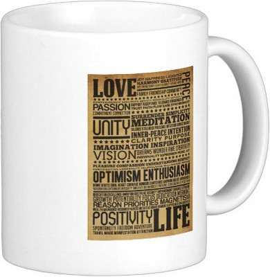 

Exoctic Silver MUG94 Ceramic Mug(250 ml), White
