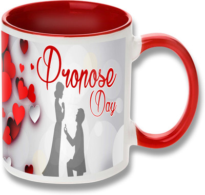 

Heyworlds happy propose day gifts 0001 Ceramic Mug(325 ml), Multicolor