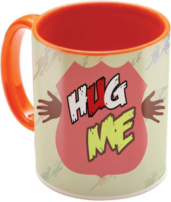 

SKY TRENDS Valentine Gift for Girlfriend Love Printed I Love U Forever Perfect for Her Him Wife Fiance Anniversary And Birthday STGD079 Ceramic Mug(325 ml), Orange