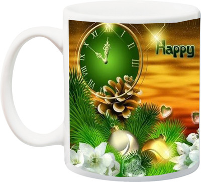 

ME&YOU Gift for Special Occasion And Happy New Year printed Ceramic Mug(325 ml), Multicolor