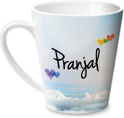 

Hot Muggs Simply Love You Pranjal Conical Ceramic Mug(350 ml)