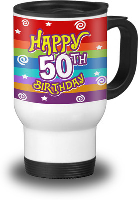 

SKY TRENDS Travel-Mug049 Aluminium Mug(600 ml), White