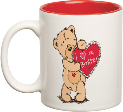 

Prithish Best Brother Ever Double Color Ceramic Mug(330 ml), Multicolor