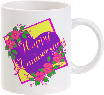 40% OFF on Lolprint Happy Anniversary Heart Ceramic Coffee Mug(325 ml) 40% OFF on Lolprint Happy Anniversary Heart Ceramic Coffee Mug(325 ml)