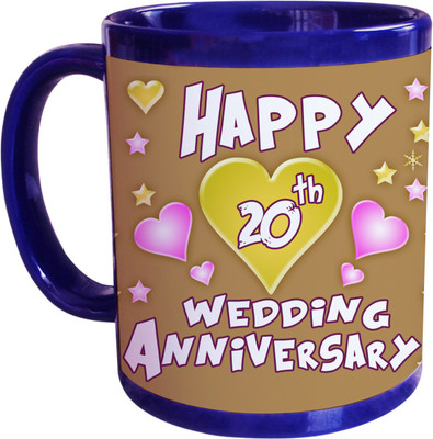 66% OFF on SajawatHomes 20th Wedding Anniversary Coffee Ceramic Coffee Mug(350 ml) 66% OFF on SajawatHomes 20th Wedding Anniversary Coffee Ceramic Coffee Mug(350 ml)