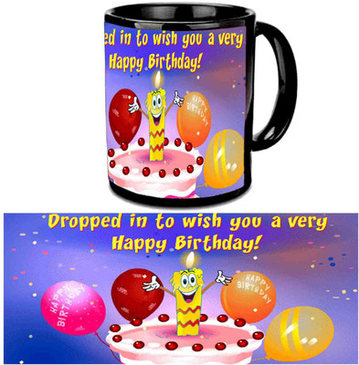 

Raj Laxmi Wishes For Birthday Black Ceramic Mug(3.5 ml)