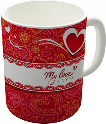 

Shaildha V077 Ceramic Mug(350 ml), Multicolor