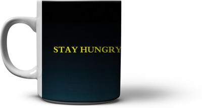 

The Nodding Head 300ml Blue Stay Hungry Stay Foolish - Steve Ceramic Mug(300 ml), Multicolor