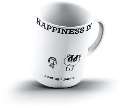 

Ucard Happiness Is1996 Bone China, Ceramic, Porcelain Mug(325 ml), Multicolor