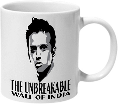 

Mooch Wale Rahul Dravid The Unbreakable Wall Of India Ceramic Mug(325 ml), Multicolor