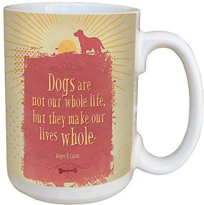 

Tree-Free Greetings Greetings 46177 Angi and Silas Life Whole Ceramic with Full-Sized Handle, 15-Ounce Ceramic Mug(60 ml), Multicolor