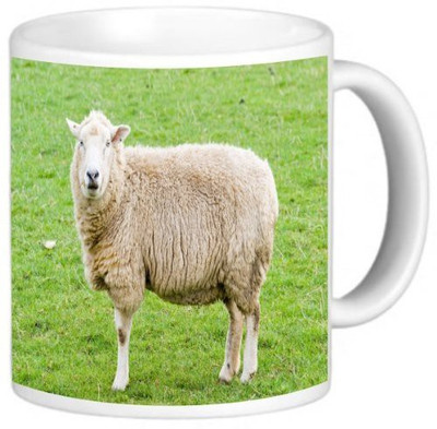 

Rikki Knight LLC Knight Ceramic Coffee, Sheep Design Ceramic Mug(60 ml), Multicolor