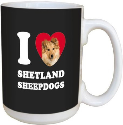 

Tree Free Free Greetings LM45118 I Heart Shetland Sheepdogs Ceramic with Full-Sized Handle, 15-Ounce Ceramic Mug(60 ml), Multicolor