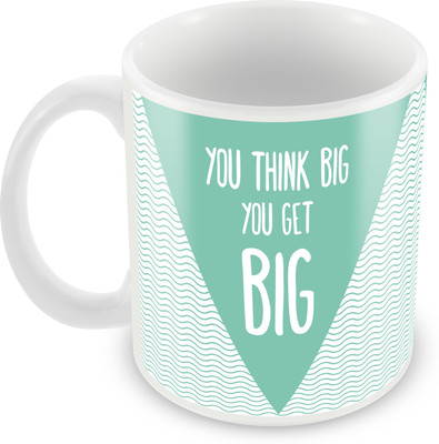 

Posterboy Think big Ceramic Mug(350 ml), Multicolor