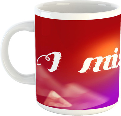 

Deeher Gifts I Miss You design1 Ceramic Mug(330 ml), Multicolor