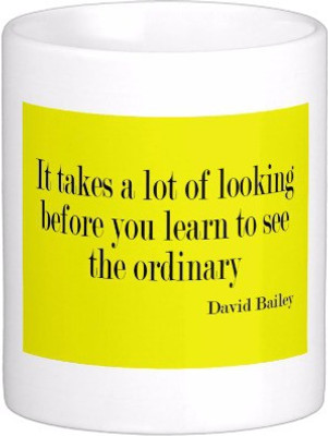 

Exoctic Silver Best Quoted Coffee 00055 Ceramic Mug(300 ml), Multicolor
