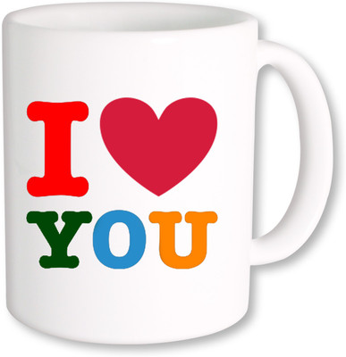 

Heyworlds i love you happy valentine gifts 0024 Ceramic Mug(325 ml), Multicolor
