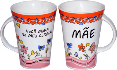 Sagar MAE Ceramic Mug(350 ml, Pack of 2), White