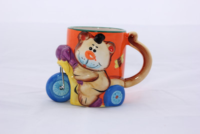 

Aarzool Bike Ceramic Mug, Multicolor