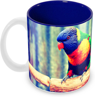 

Tuelip Beautiful Rainbow Printed For Tea And Coffee Ceramic Mug(350 ml), Multicolor